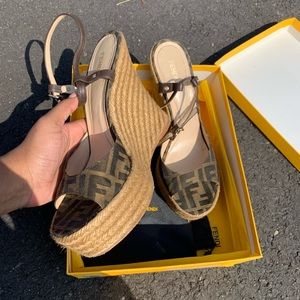 Brown Fendi Wedge
